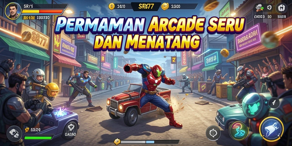 Screenshot gameplay SR877 yang menampilkan aksi seru dalam permainan Arcade.