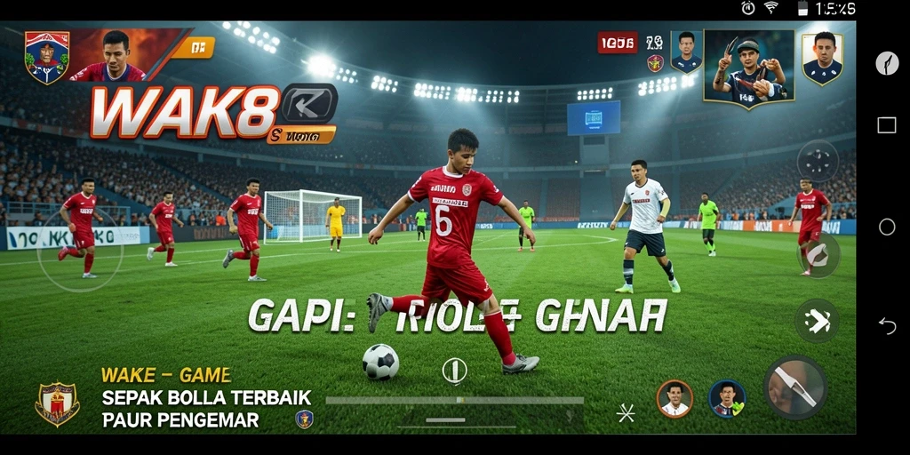 Tampilan gameplay <strong>WAK89</strong> yang menampilkan aksi mendebarkan di lapangan.